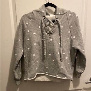 Storia Gray Polka Dot Hoodie